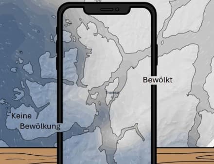 Ventusky App auf Smartphone